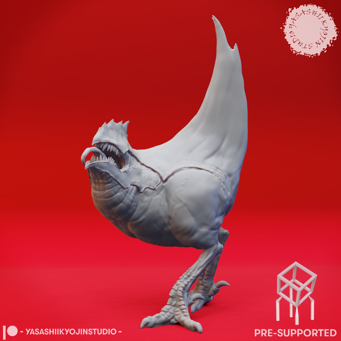 Abyssal Chickens - Tabletop Miniatures (Pre-Supported STL)
