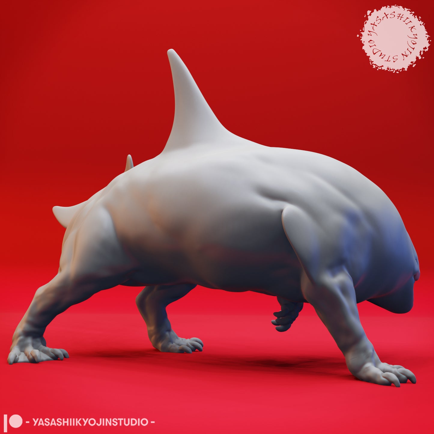 Akhlut - Aggravated (Land) - 3D Printed Mini for Tabletop Gaming, Dungeons and Dragons, Pathfinder, Kings of War and other RPG's