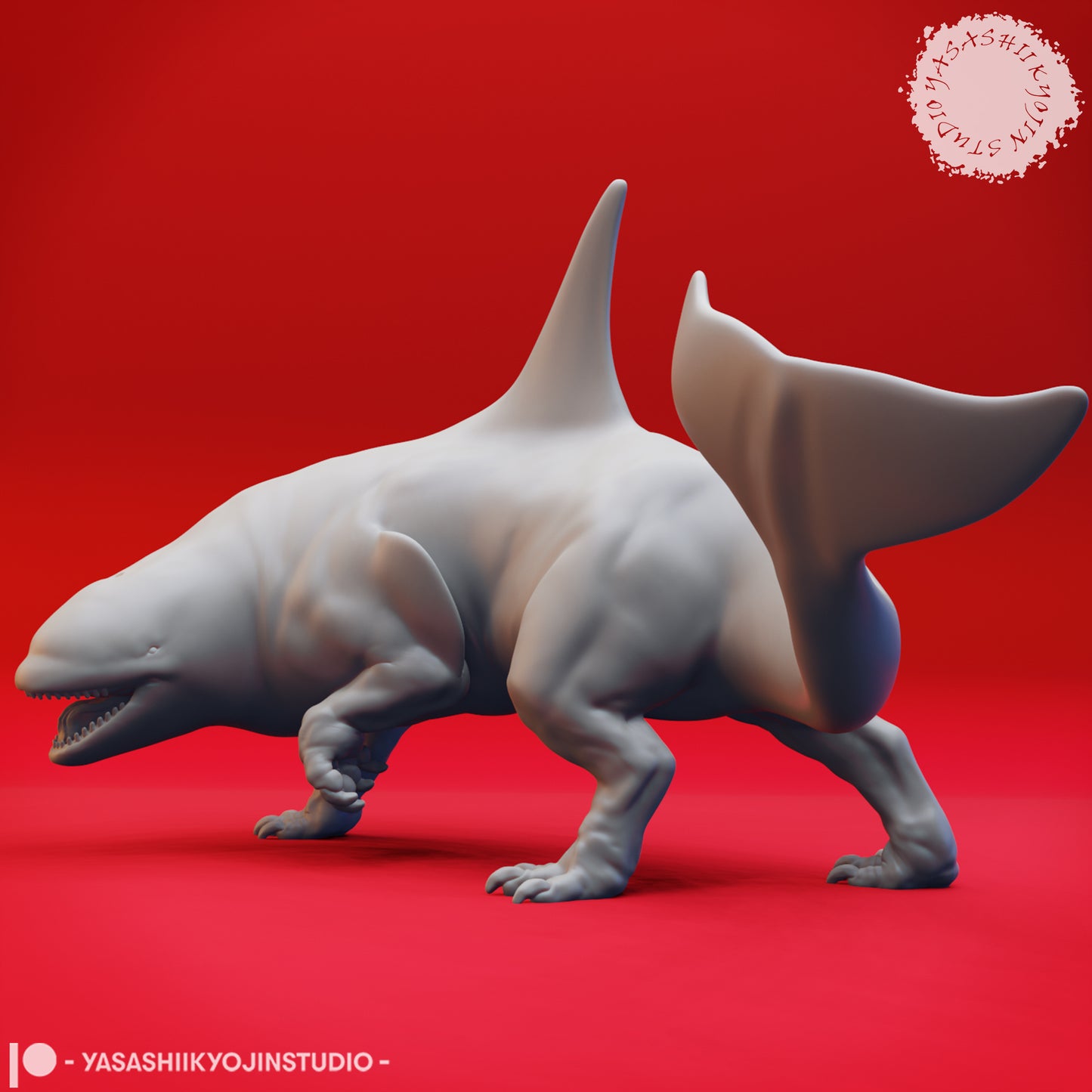 Akhlut - Aggravated (Land) - 3D Printed Mini for Tabletop Gaming, Dungeons and Dragons, Pathfinder, Kings of War and other RPG's