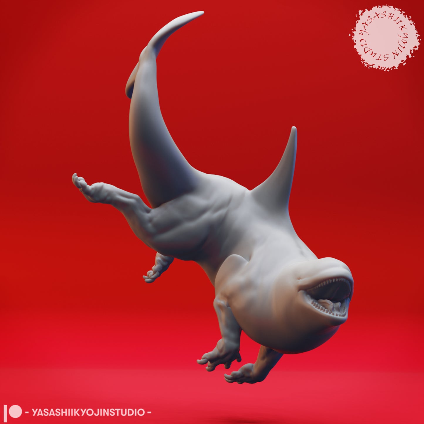 Akhlut - Diving (Water) - 3D Printed Mini for Tabletop Gaming, Dungeons and Dragons, Pathfinder, Kings of War and other RPG's