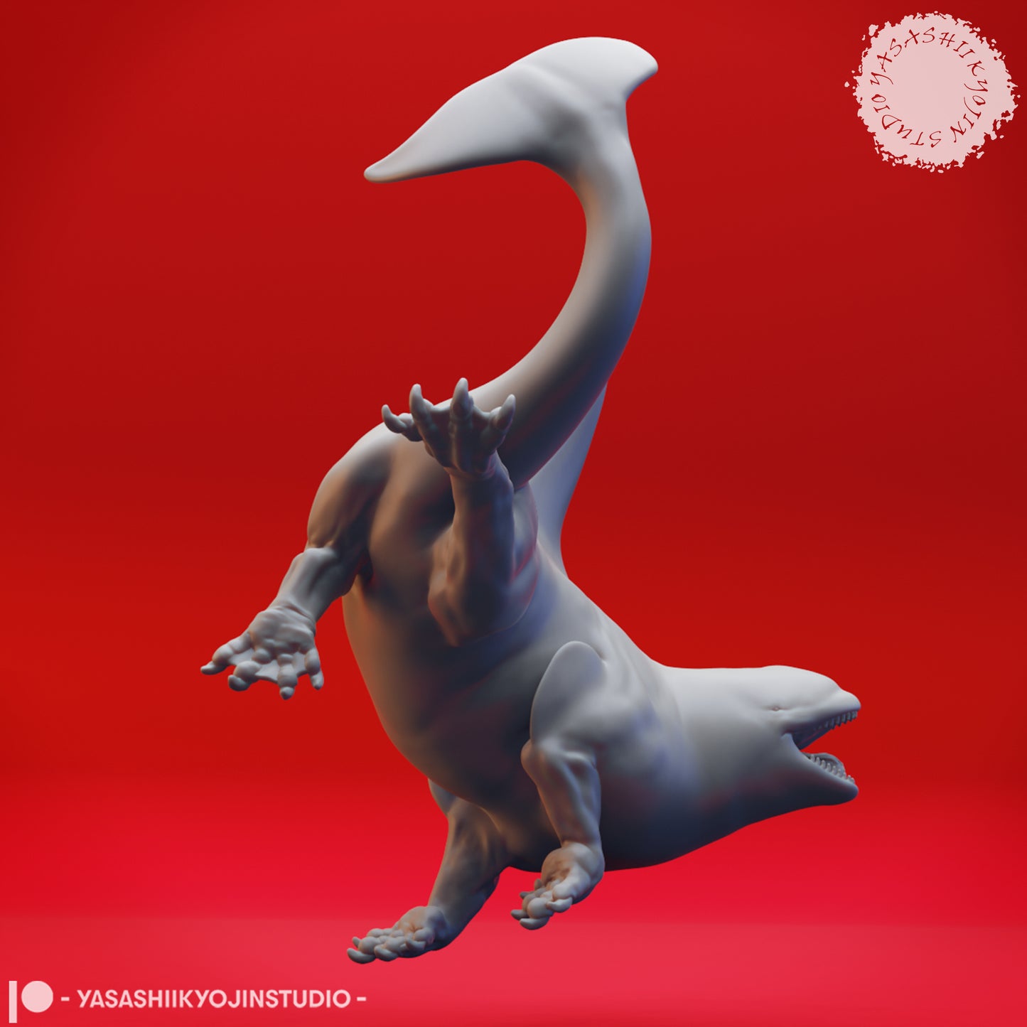 Akhlut - Diving (Water) - 3D Printed Mini for Tabletop Gaming, Dungeons and Dragons, Pathfinder, Kings of War and other RPG's