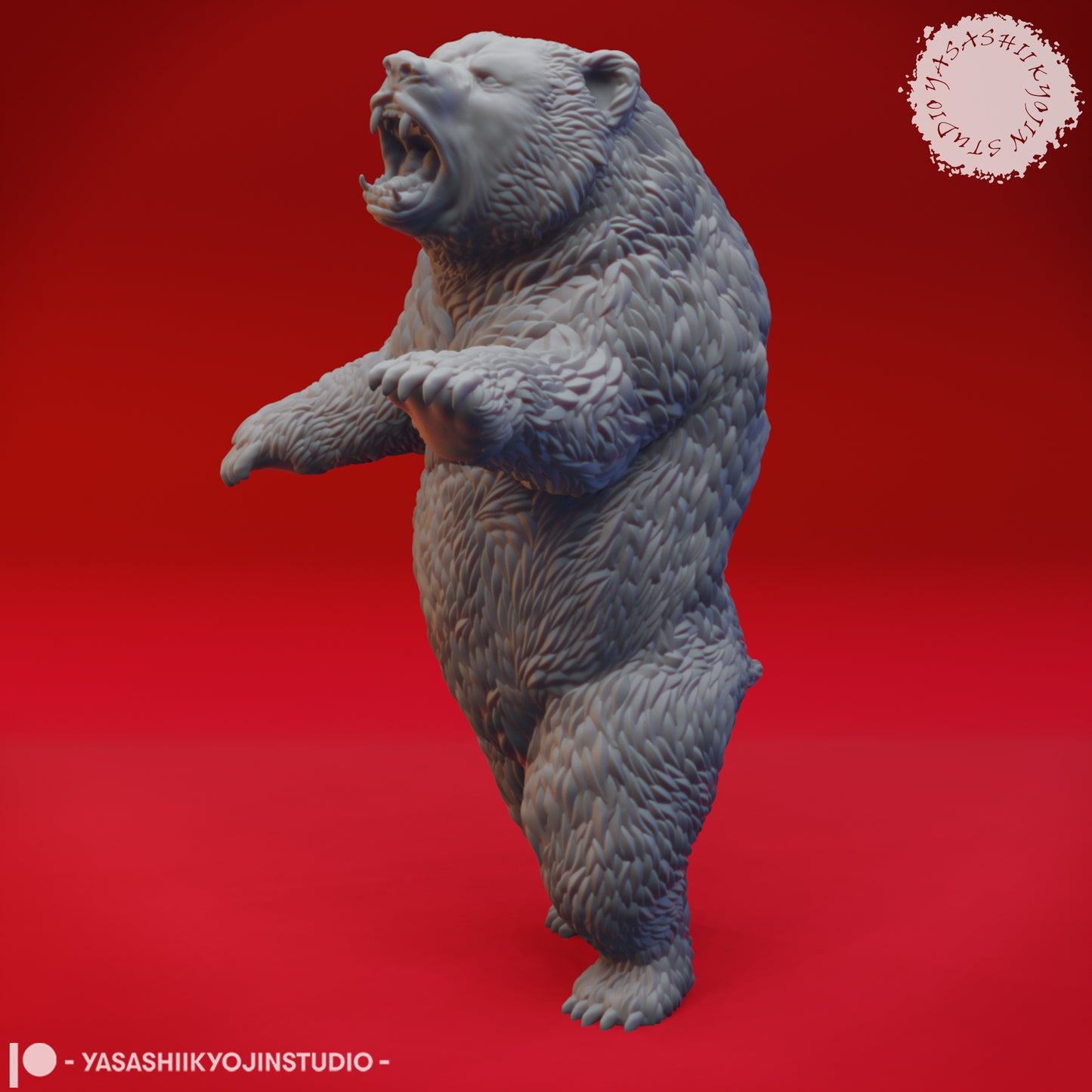 Bear - 3D Printed Mini for Tabletop Gaming, Dungeons and Dragons, Pathfinder, Kings of War and other RPG's
