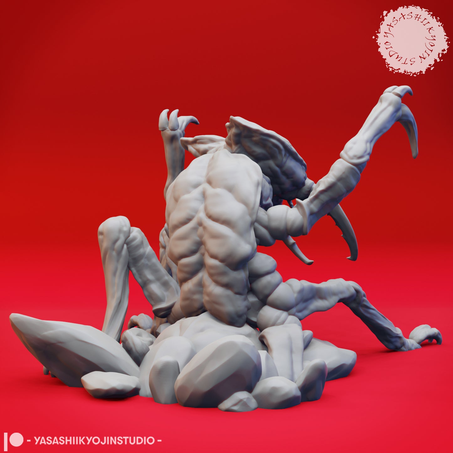 Ankheg - Bursting  - 3D Printed Mini for Tabletop Gaming, Dungeons and Dragons, Pathfinder, Kings of War and other RPG's