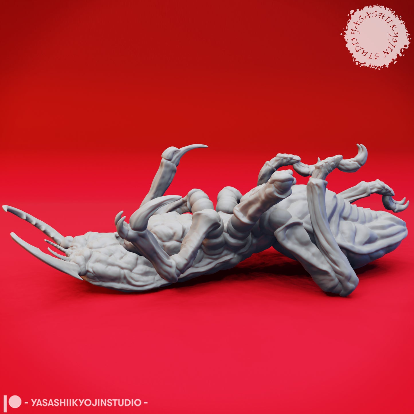 Ankheg - Defeated  - 3D Printed Mini for Tabletop Gaming, Dungeons and Dragons, Pathfinder, Kings of War and other RPG's