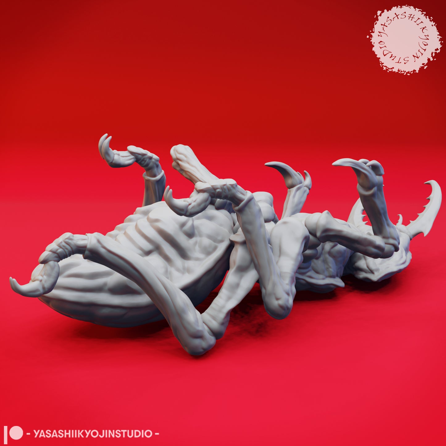 Ankheg - Defeated  - 3D Printed Mini for Tabletop Gaming, Dungeons and Dragons, Pathfinder, Kings of War and other RPG's