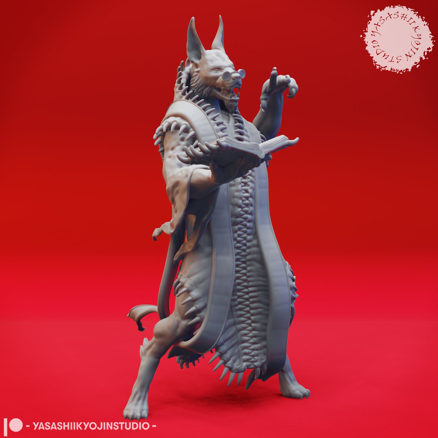 Arcanaloth - Spell Caster - 3D Printed Minis for Tabletop Gaming, Dungeons and Dragons, Pathfinder, Kings of War, Daggerheart and other RPGs