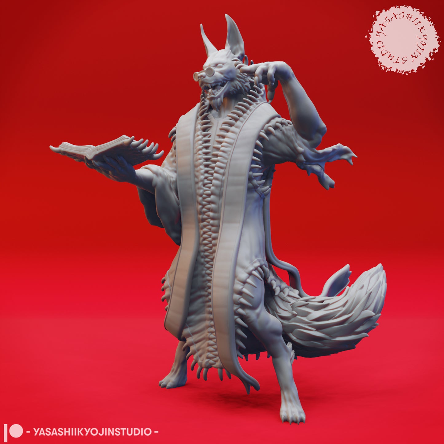 Arcanaloth - Spell Caster - 3D Printed Minis for Tabletop Gaming, Dungeons and Dragons, Pathfinder, Kings of War, Daggerheart and other RPGs