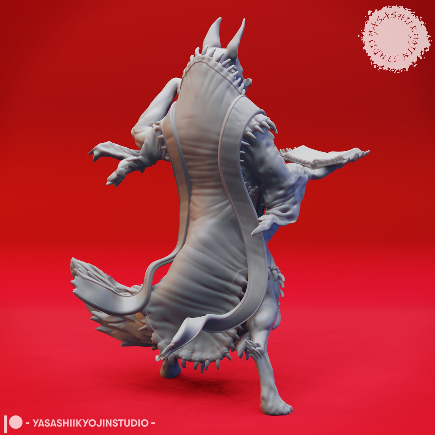Arcanaloth - Spell Caster - 3D Printed Minis for Tabletop Gaming, Dungeons and Dragons, Pathfinder, Kings of War, Daggerheart and other RPGs