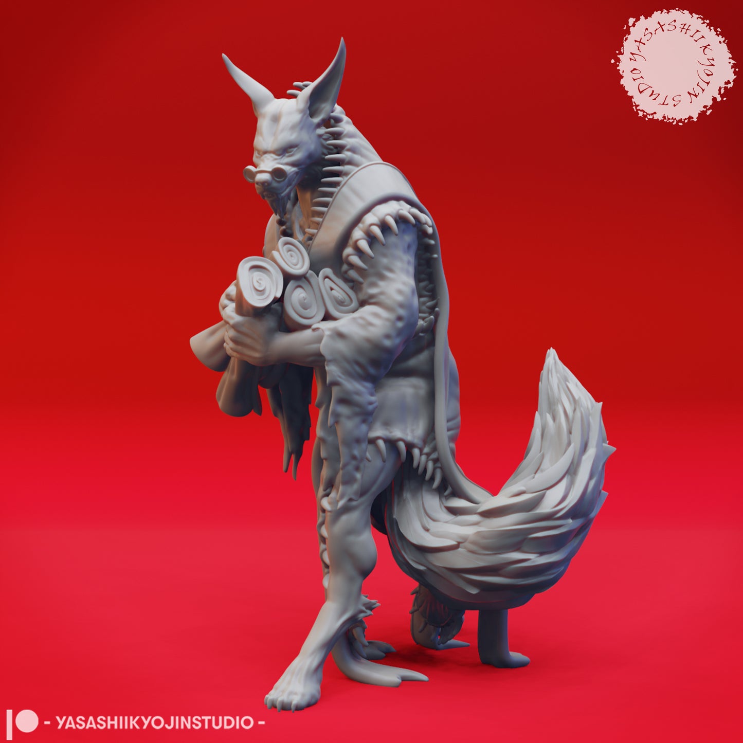 Arcanaloth - Record Keeper - 3D Printed Minis for Tabletop Gaming, Dungeons and Dragons, Pathfinder, Kings of War, Daggerheart and other RPGs