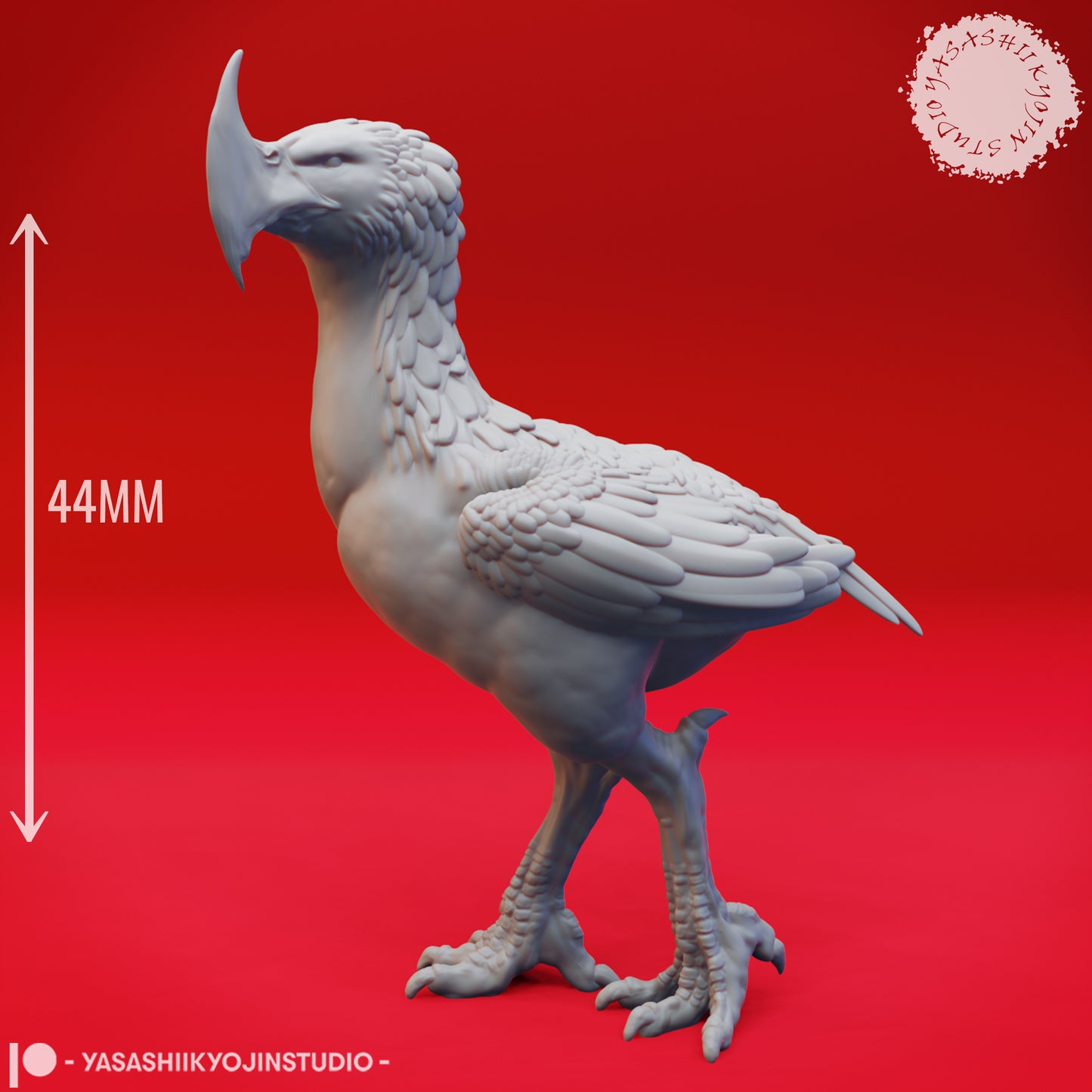 Axe Beak - 3D Printed Mini for Tabletop Gaming, Dungeons and Dragons, Pathfinder, Kings of War and other RPG's