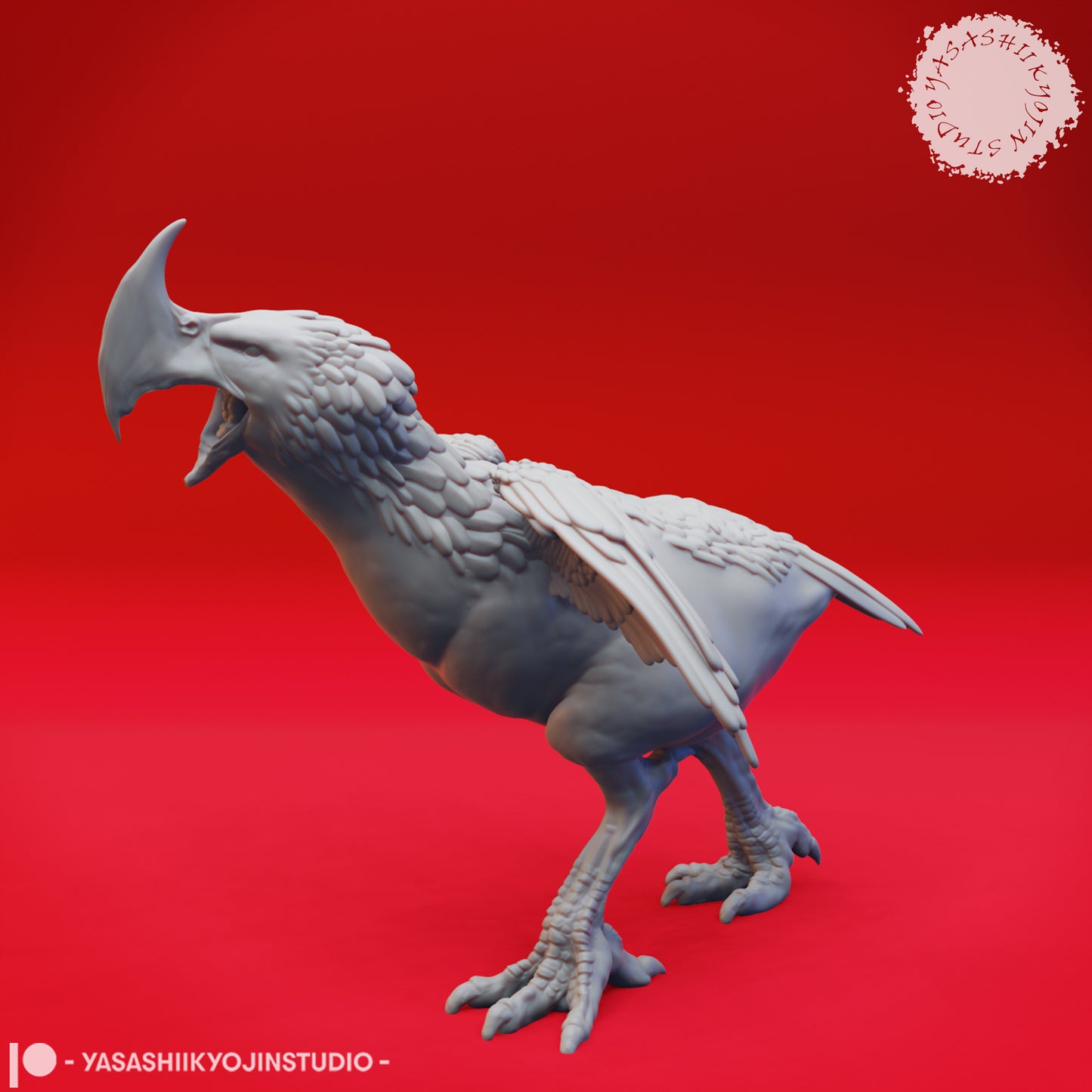 Axe Beak - Screeching - Tabletop Miniature (Pre-Supported)