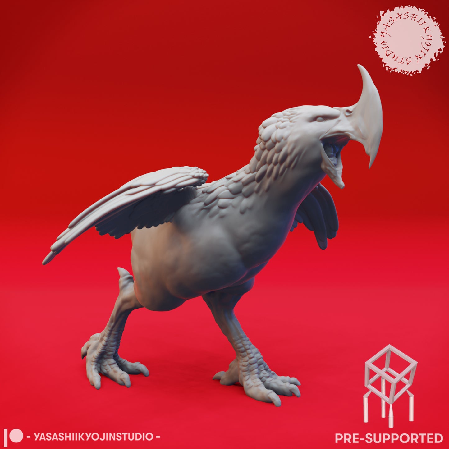 Axe Beak - Screeching - Tabletop Miniature (Pre-Supported)