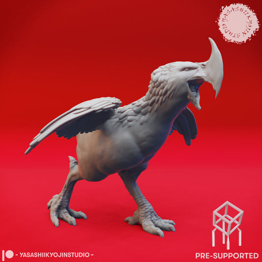 Axe Beak - Screeching - Tabletop Miniature (Pre-Supported)