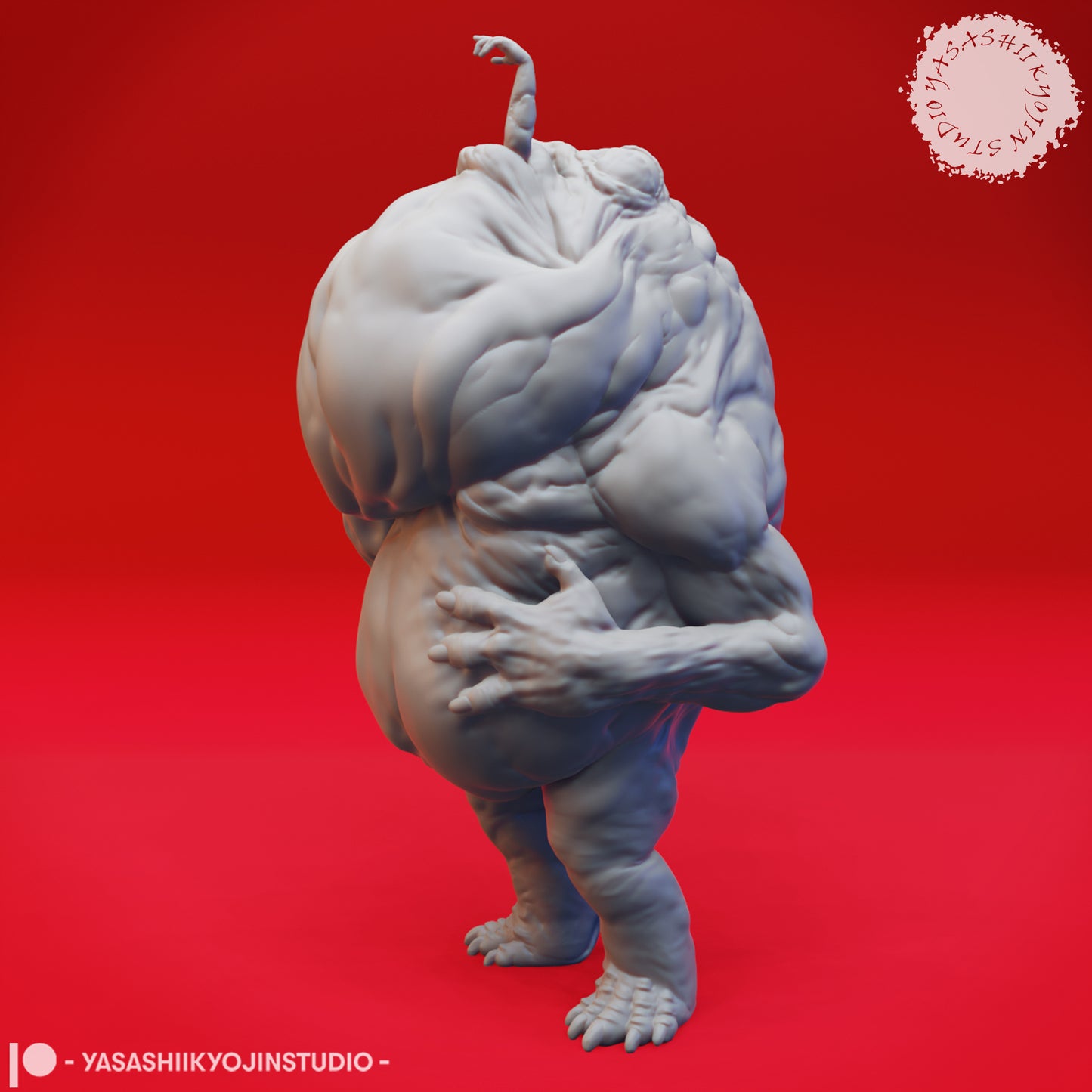 Banderhobb - Feeding - 3D Printed Mini for Tabletop Gaming, Dungeons and Dragons, Pathfinder, Kings of War and other RPG's