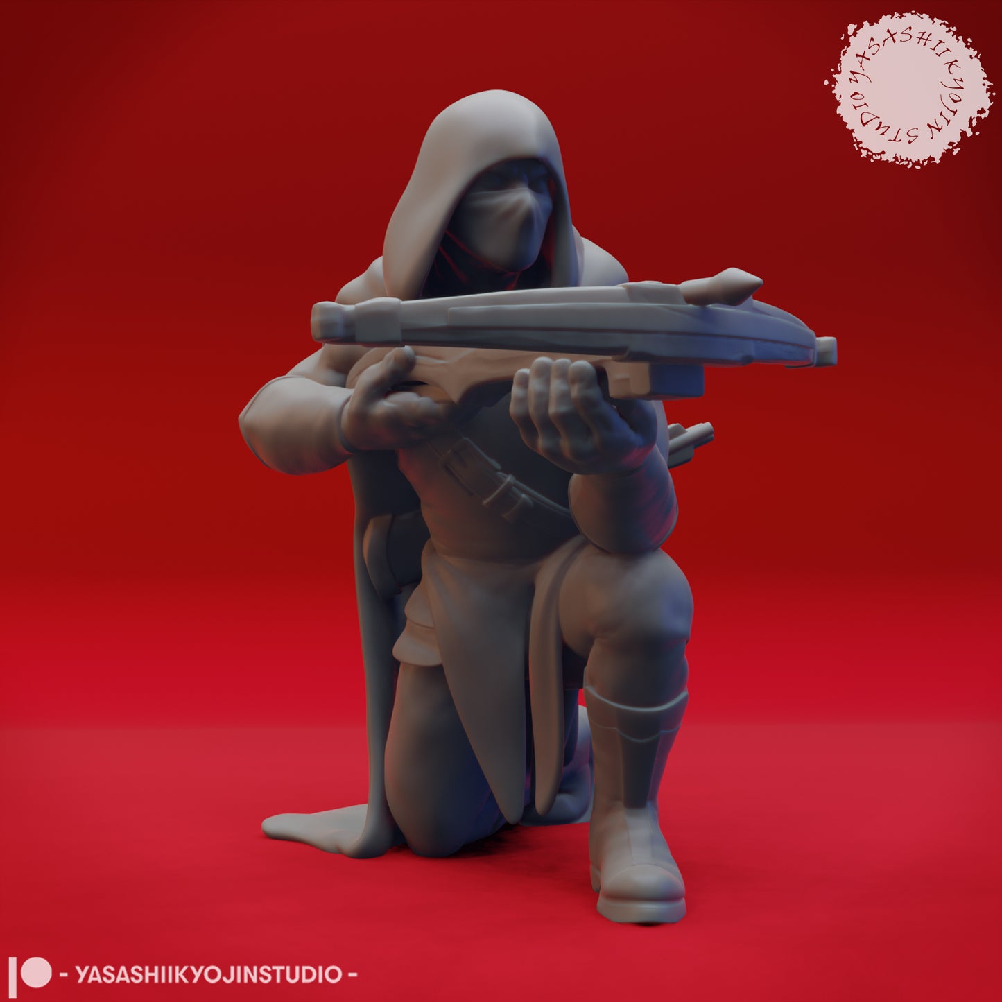 Bandit - Crossbow - 3D Printed Mini for Tabletop Gaming, Dungeons and Dragons, Pathfinder, Kings of War and other RPG's