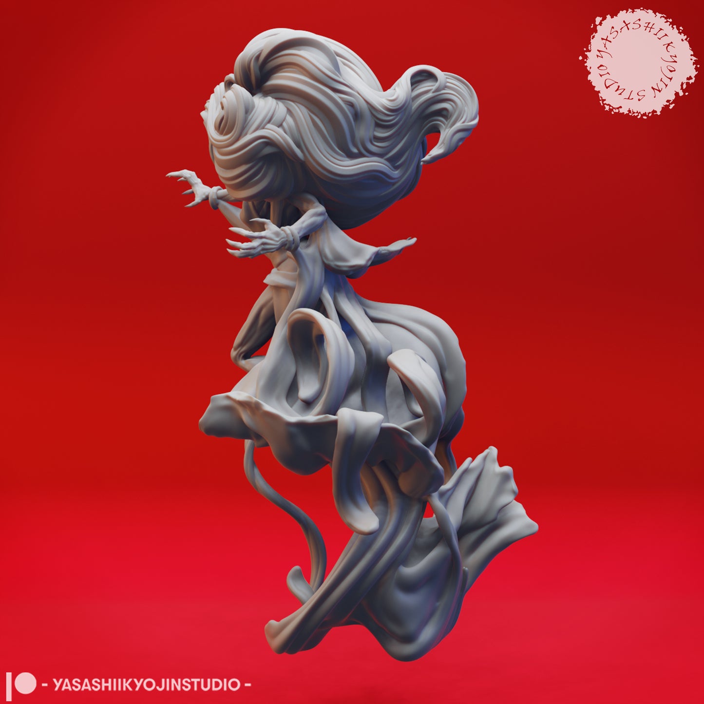 Banshee - 3D Printed Mini for Tabletop Gaming, Dungeons and Dragons, Pathfinder, Kings of War and other RPG's