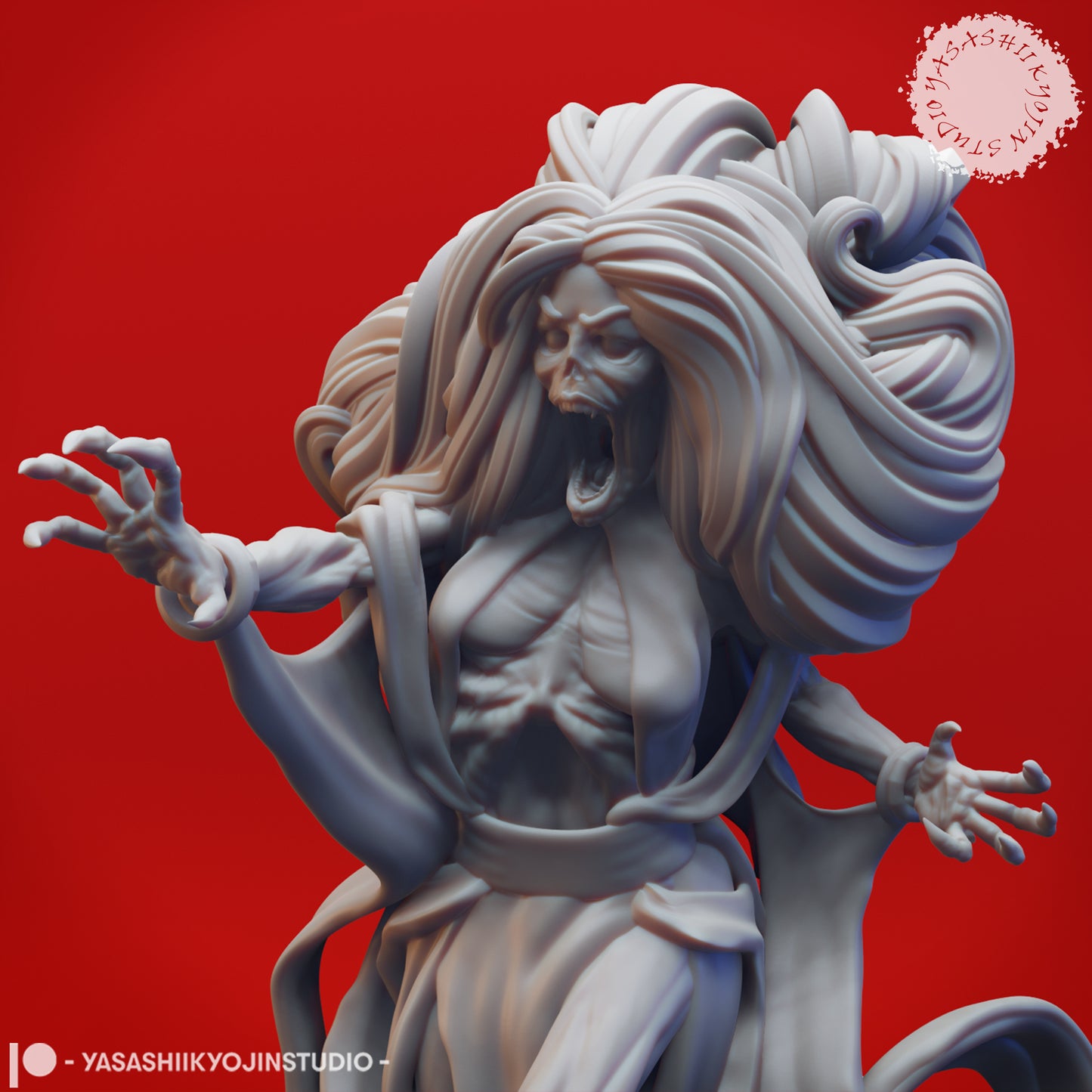 Banshee - 3D Printed Mini for Tabletop Gaming, Dungeons and Dragons, Pathfinder, Kings of War and other RPG's