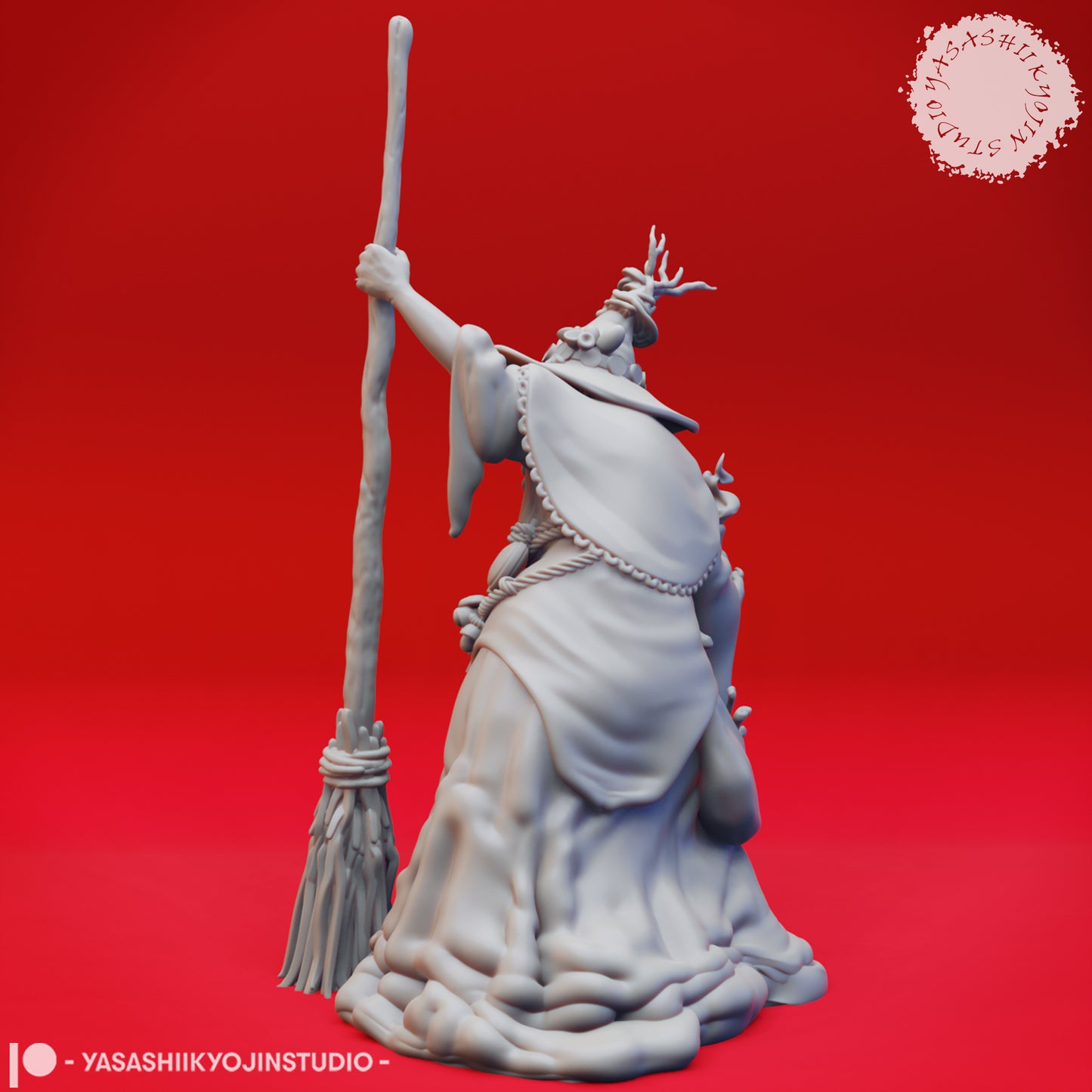 Barovian Witch - 3D Printed Mini for Tabletop Gaming, Dungeons and Dragons, Pathfinder, Kings of War and other RPG's