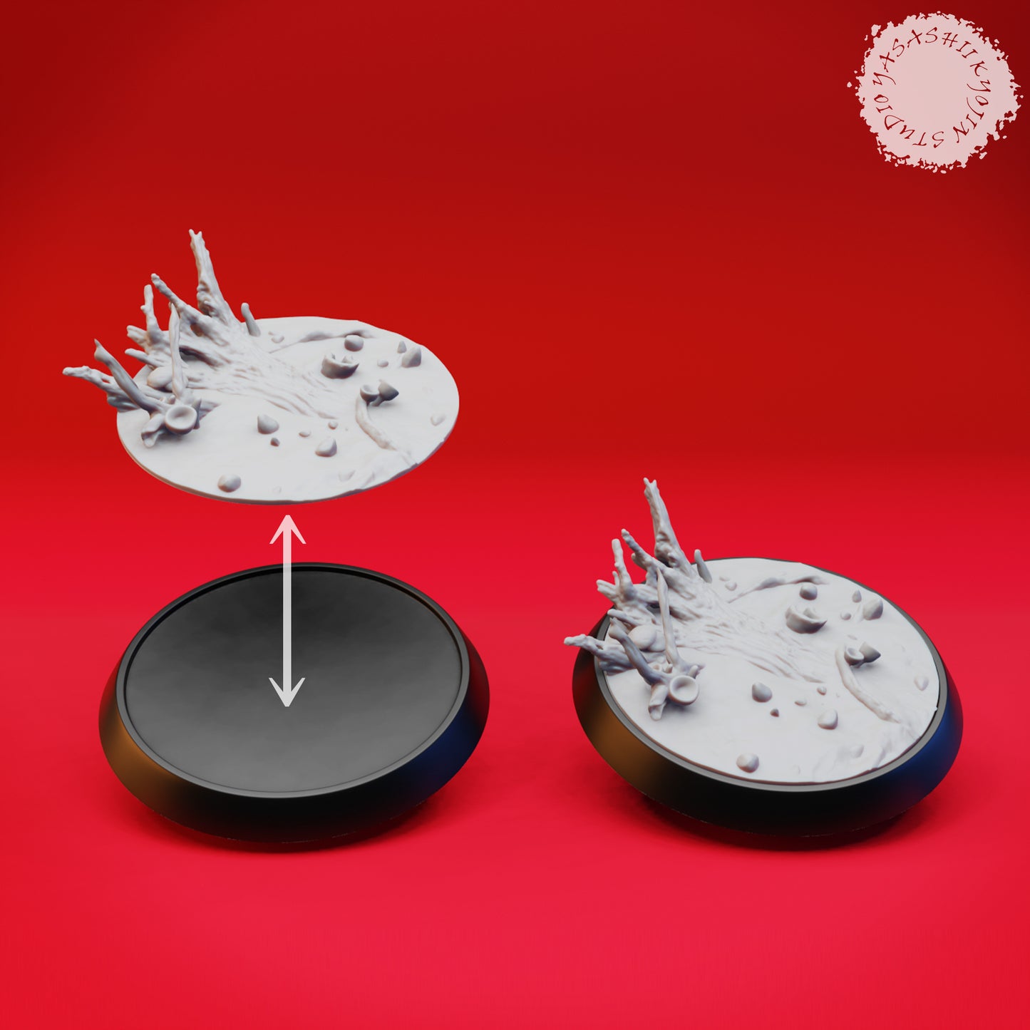 Basing Topper - Forest - 32mm - 3D Printed Minis for Tabletop Gaming, Dungeons and Dragons, Pathfinder, Kings of War and other RPG's