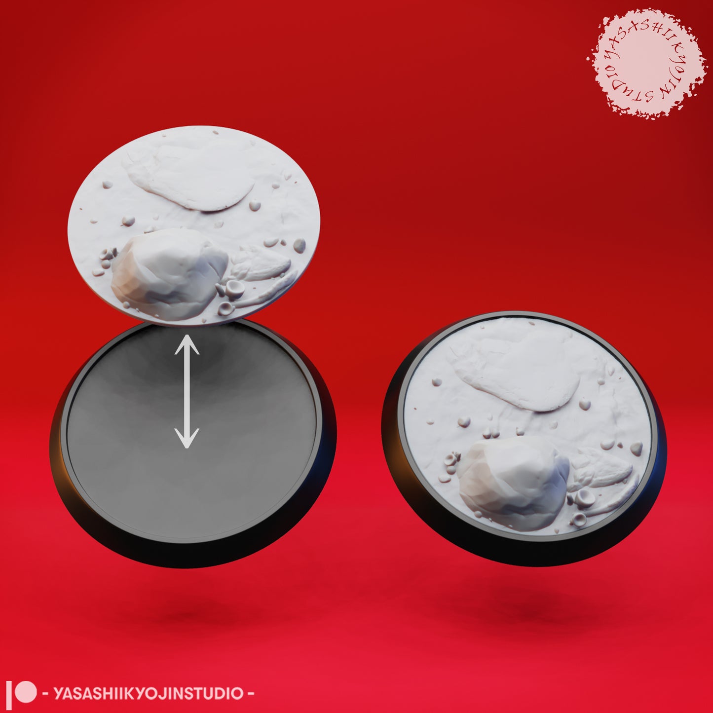 Basing Topper - Forest - 40mm - 3D Printed Minis for Tabletop Gaming, Dungeons and Dragons, Pathfinder, Kings of War and other RPG's