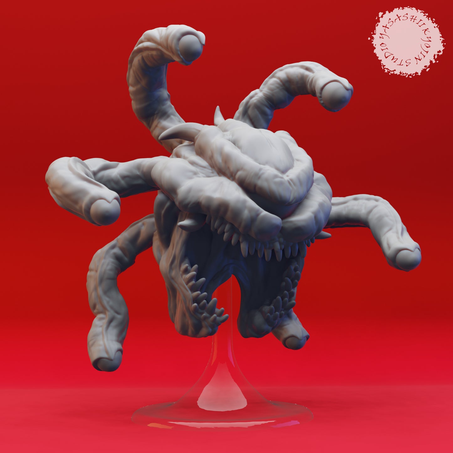 Beholder - Screaming - 3D Printed Mini for Tabletop Gaming, Dungeons and Dragons, Pathfinder, Kings of War and other RPG's