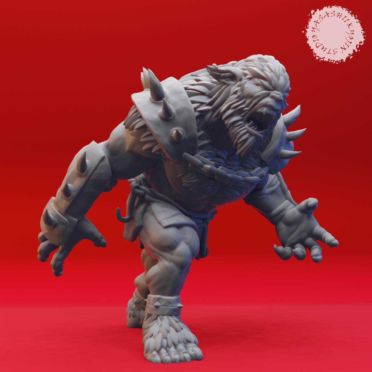 Bugbear - Screaming - 3D Printed Mini for Tabletop Gaming, Dungeons and Dragons, Pathfinder, Kings of War and other RPG's