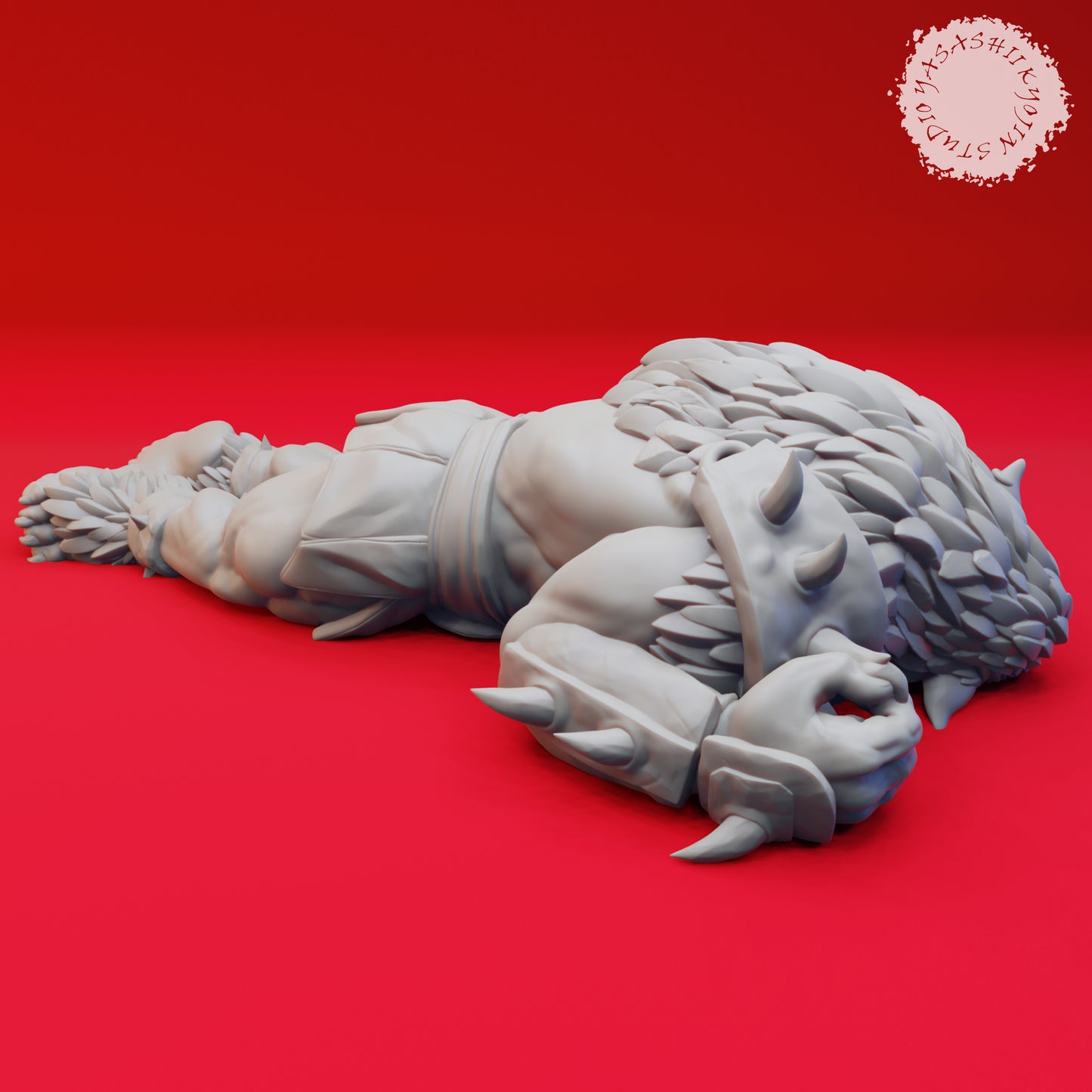 Bugbear - Defeated - 3D Printed Mini for Tabletop Gaming, Dungeons and Dragons, Pathfinder, Kings of War and other RPG's