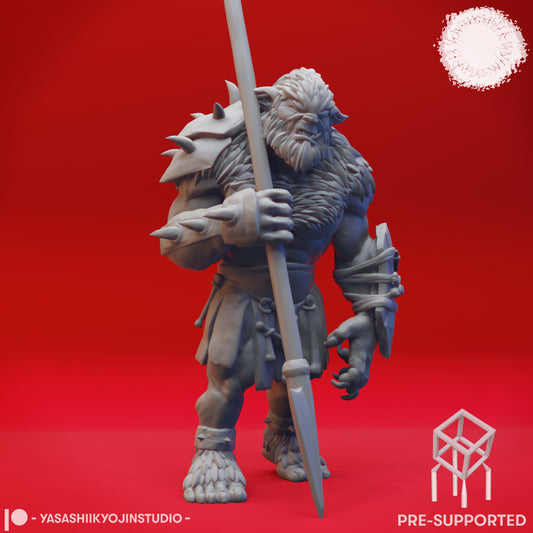 Bugbear Spear - Tabletop MIniature (Pre-Supported STL)