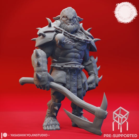 Bugbear Warchief - Tabletop MIniature (Pre-Supported STL)