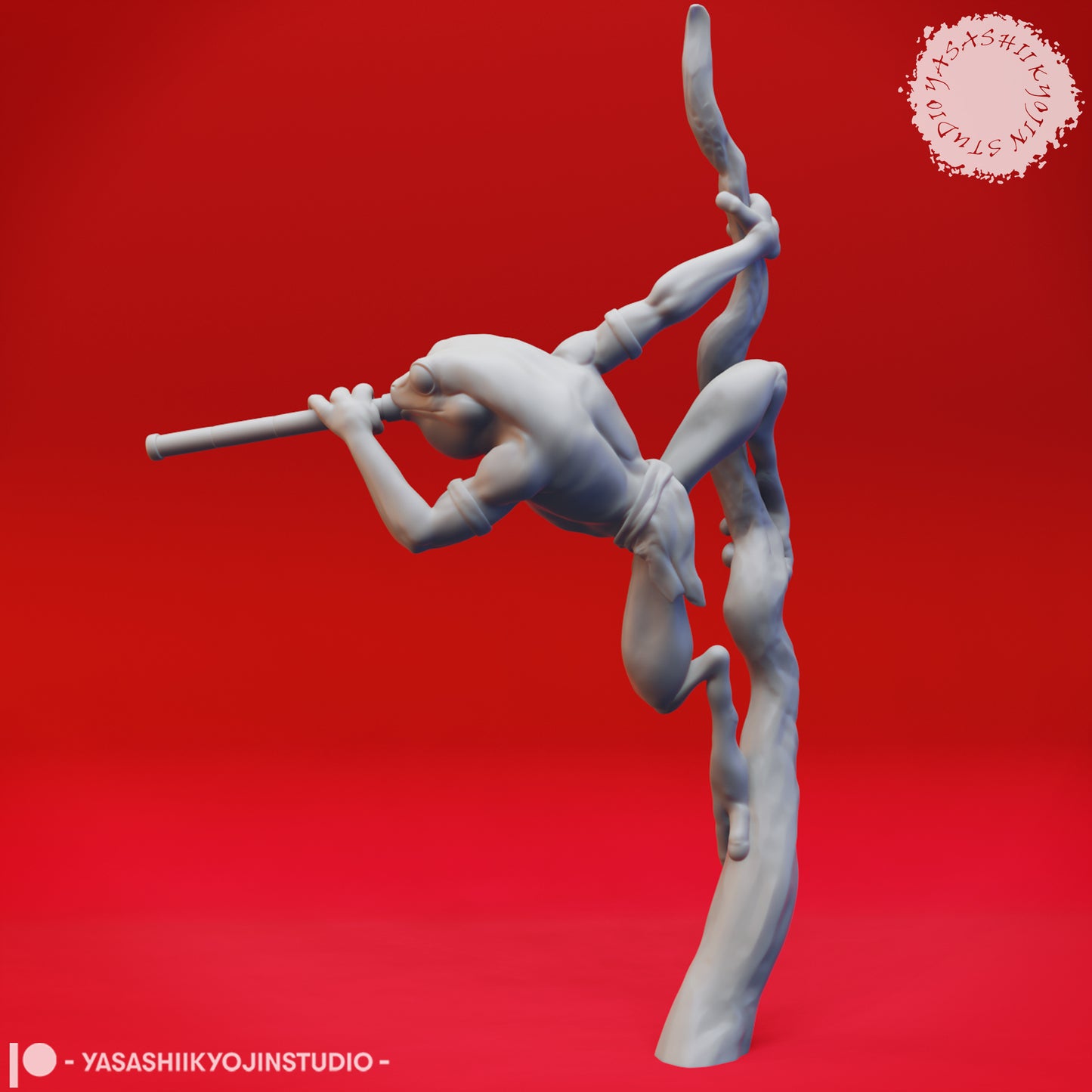 Bullywug - Blowdart - Tabletop Miniature (Pre-Supported STL)