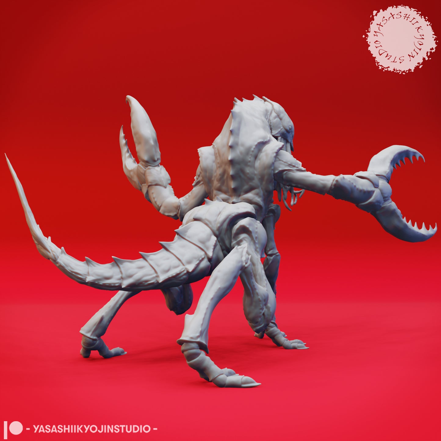 Chuul - Alert - 3D Printed Mini for Tabletop Gaming, Dungeons and Dragons, Pathfinder, Kings of War and other RPG's