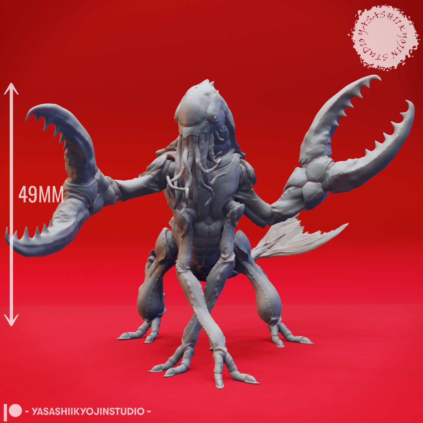 Chuul - Alert - 3D Printed Mini for Tabletop Gaming, Dungeons and Dragons, Pathfinder, Kings of War and other RPG's