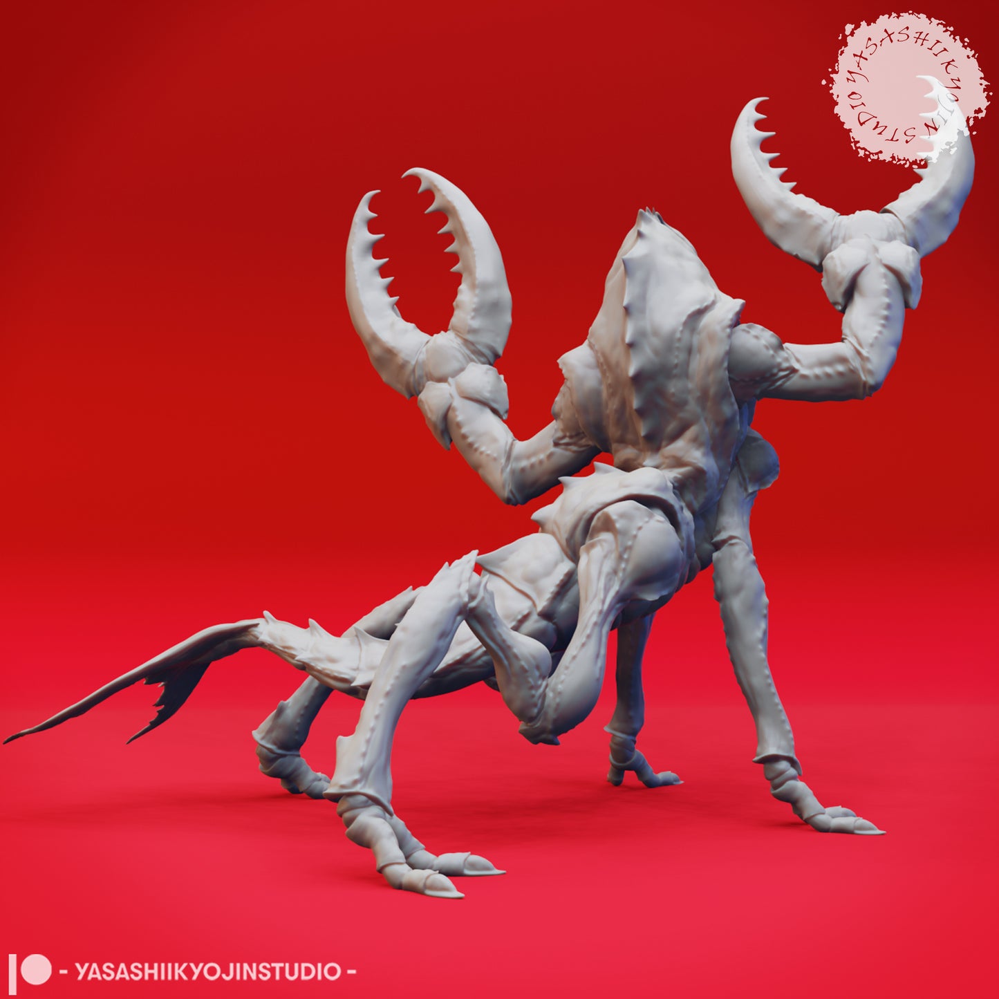 Chuul - Rearing - 3D Printed Mini for Tabletop Gaming, Dungeons and Dragons, Pathfinder, Kings of War and other RPG's
