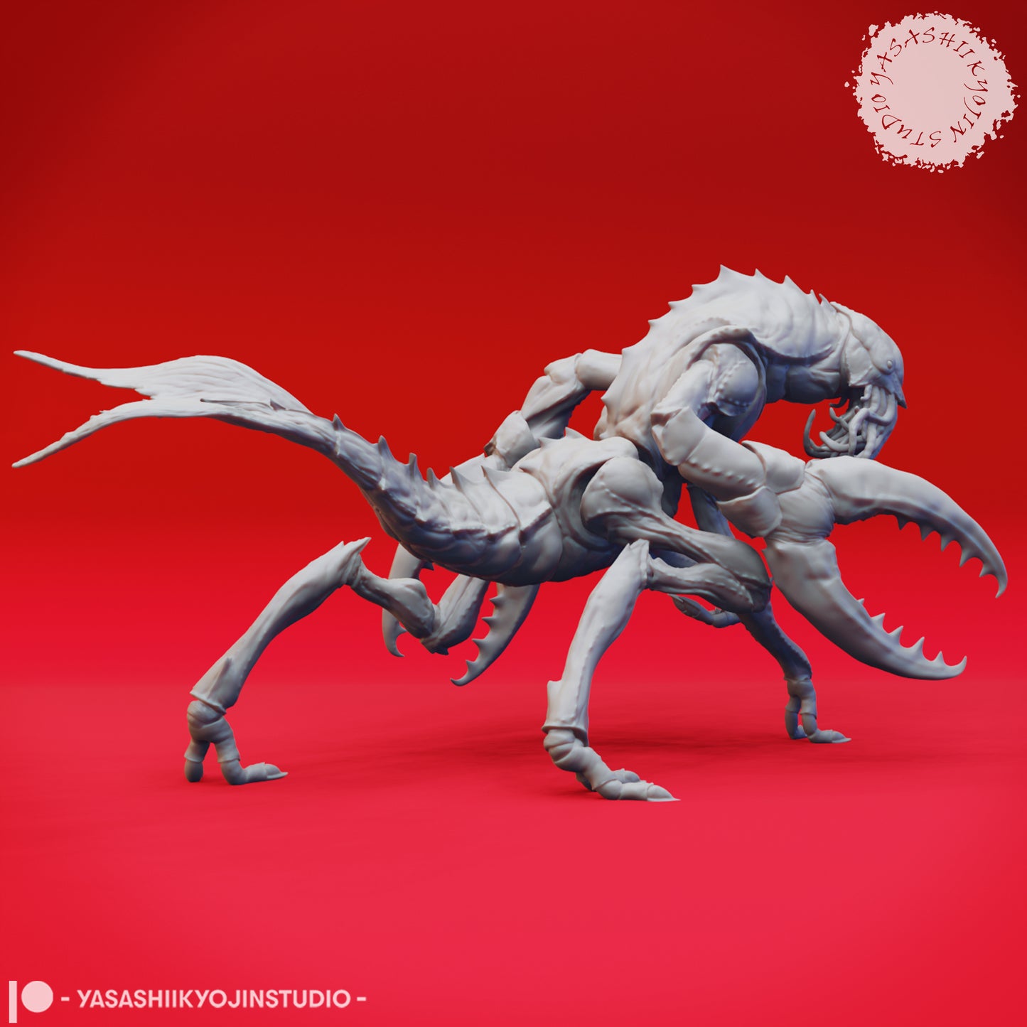 Chuul - Charging - 3D Printed Mini for Tabletop Gaming, Dungeons and Dragons, Pathfinder, Kings of War and other RPG's