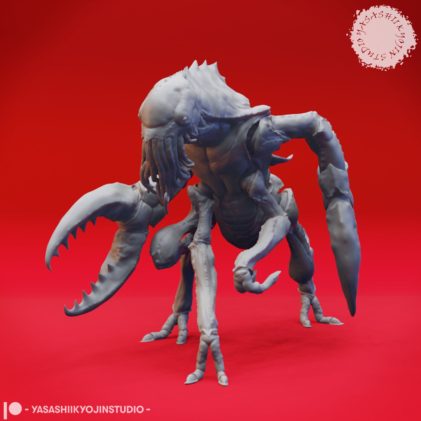 Chuul - Charging - 3D Printed Mini for Tabletop Gaming, Dungeons and Dragons, Pathfinder, Kings of War and other RPG's