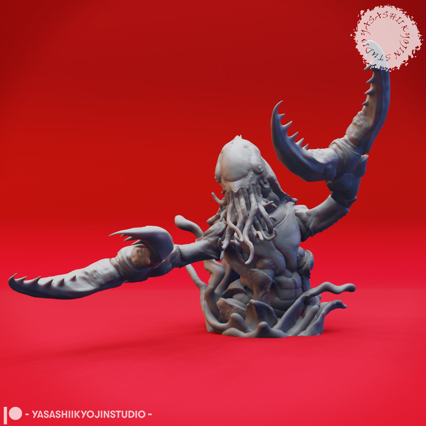 Chuul - Breaching - 3D Printed Mini for Tabletop Gaming, Dungeons and Dragons, Pathfinder, Kings of War and other RPG's