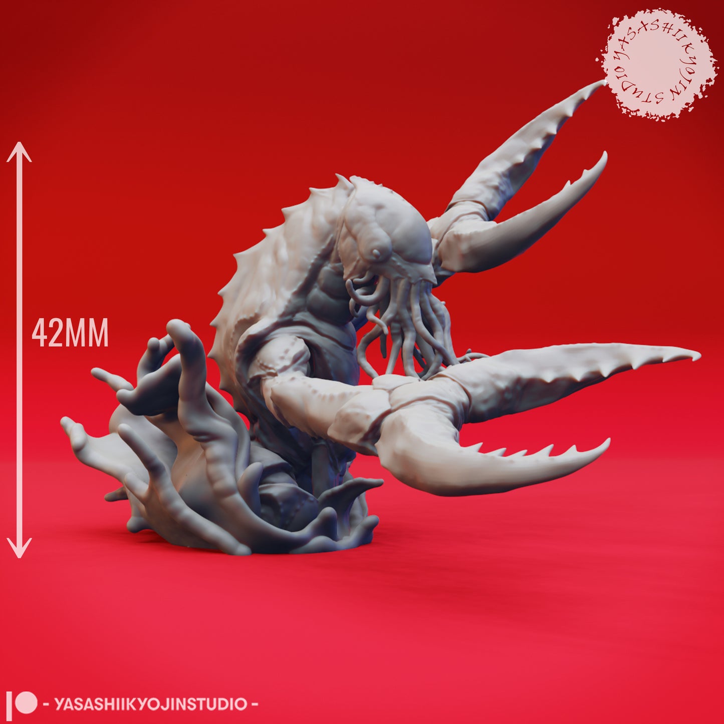 Chuul - Breaching - 3D Printed Mini for Tabletop Gaming, Dungeons and Dragons, Pathfinder, Kings of War and other RPG's