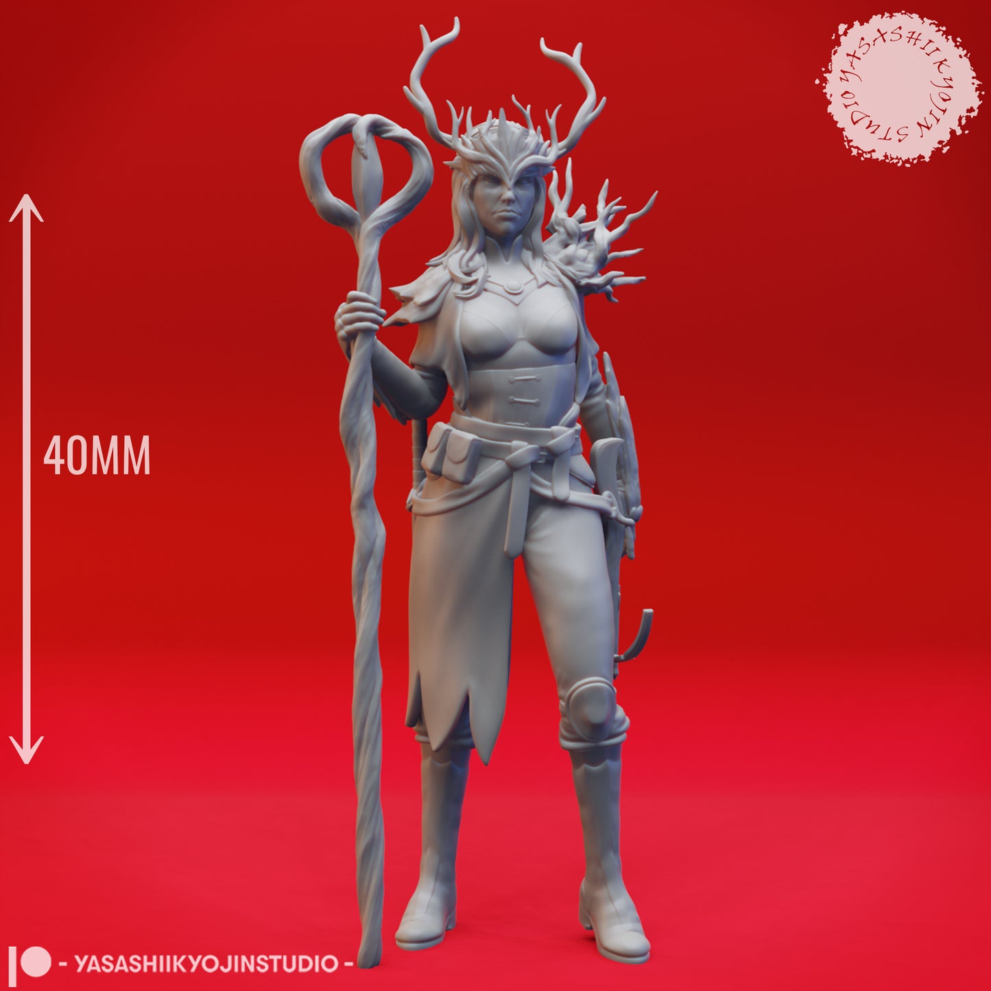 Druids - Level Up - Bundle - 3D Printed Mini for Tabletop Gaming, Dungeons and Dragons, Pathfinder, Kings of War and other RPG's