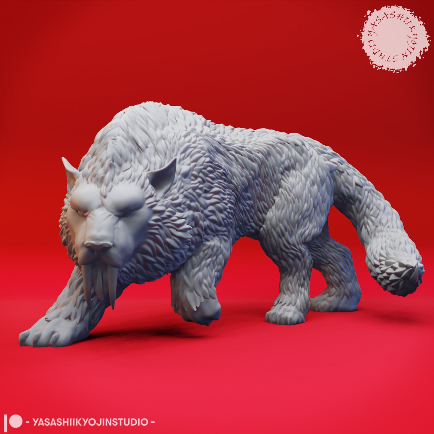 Crag Cat - 3D Printed Mini for Tabletop Gaming, Dungeons and Dragons, Pathfinder, Kings of War and other RPG's