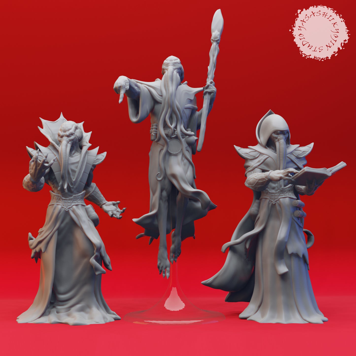 Mind flayer Warband - Bundle - 3D Printed Minis for Tabletop Gaming, Dungeons and Dragons, Pathfinder, Kings of War and other RPG's