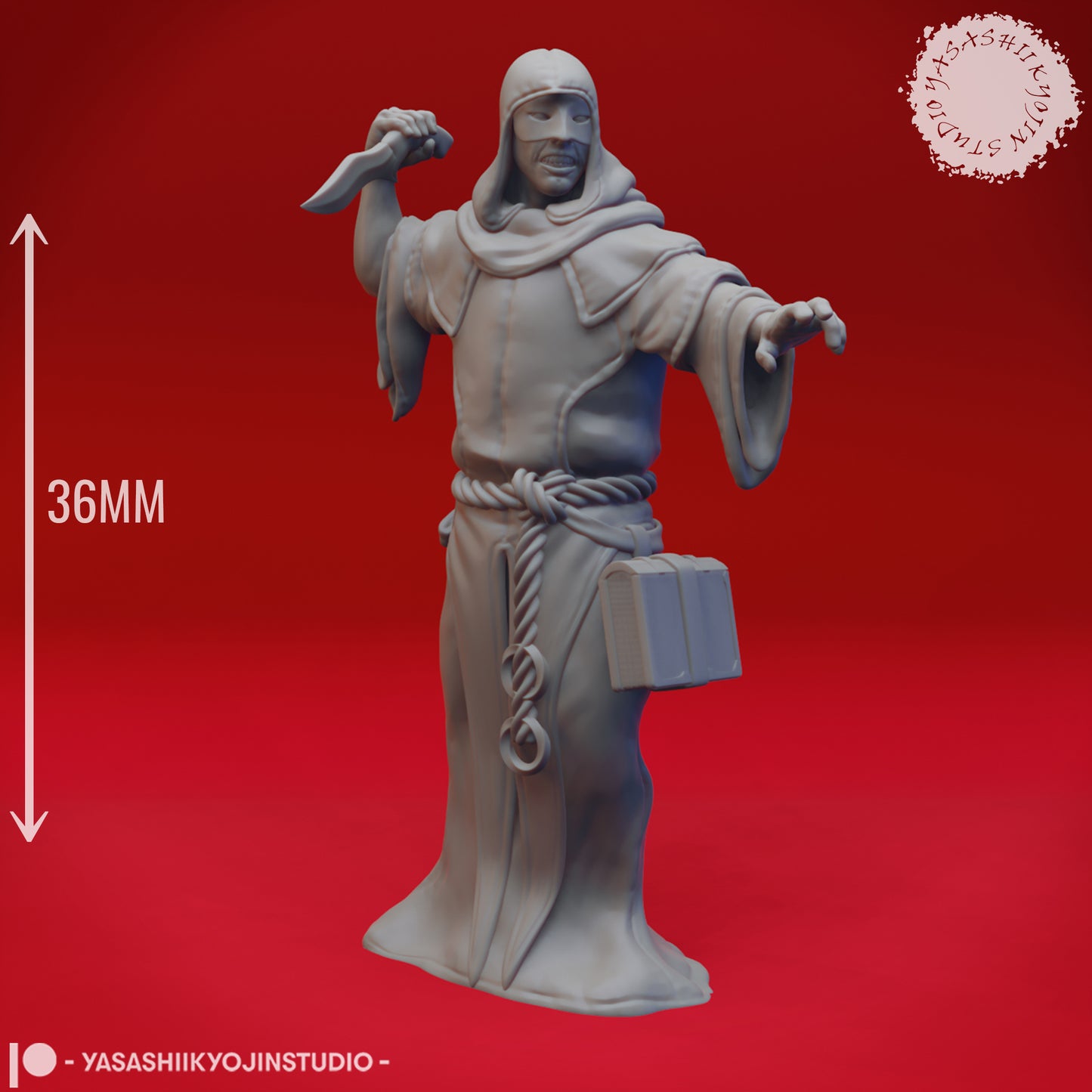 Cultist - Dagger - Tabletop Miniatures (Pre-Supported STL)