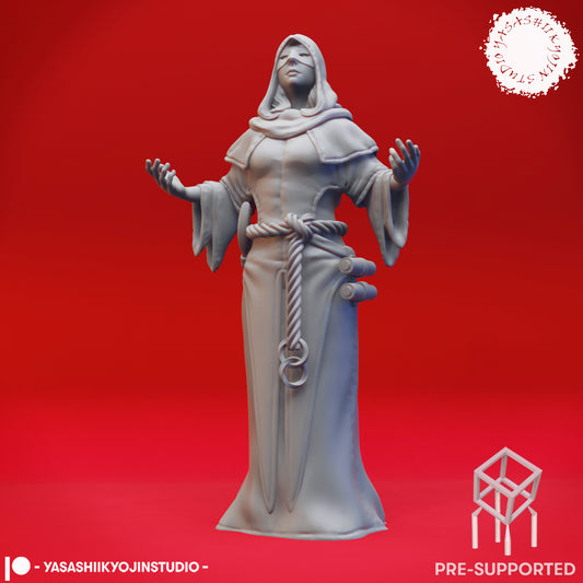 Cultist - Worshipping- Tabletop Miniatures (Pre-Supported STL)