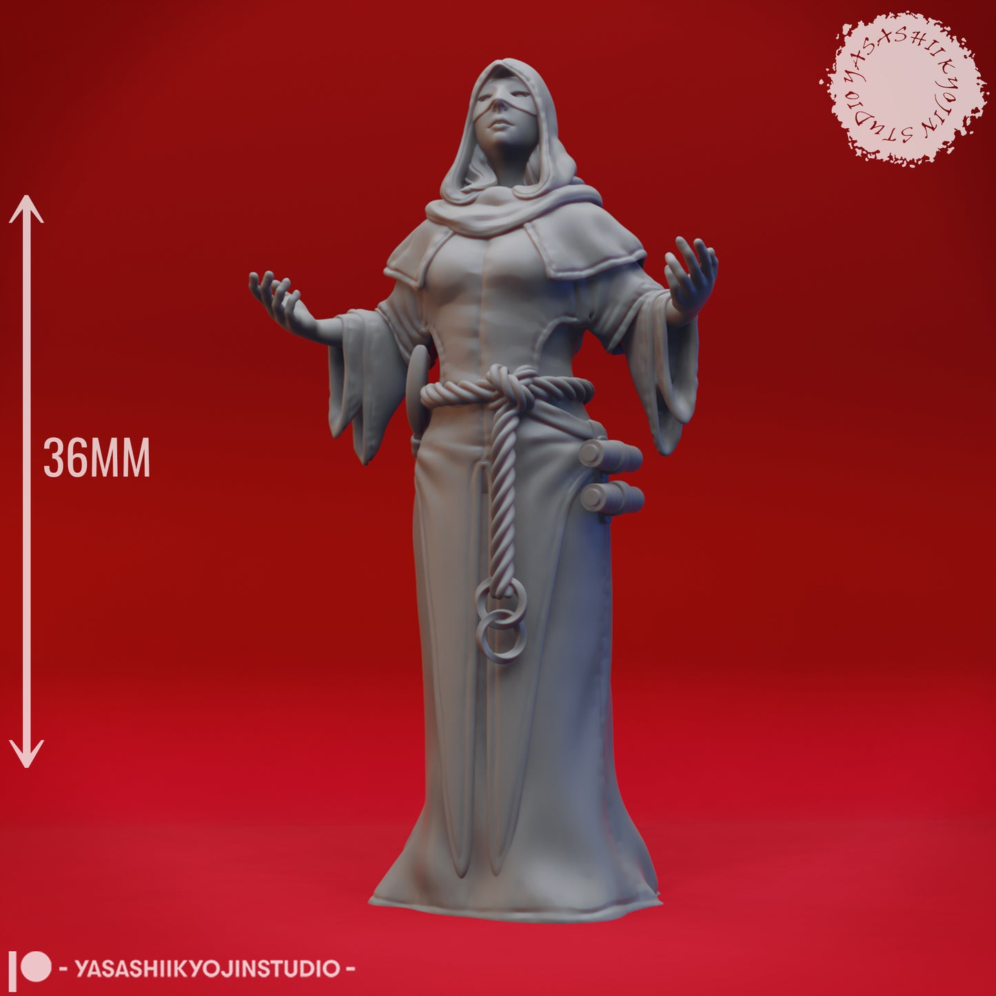 Cultist - Worshipping- Tabletop Miniatures (Pre-Supported STL)