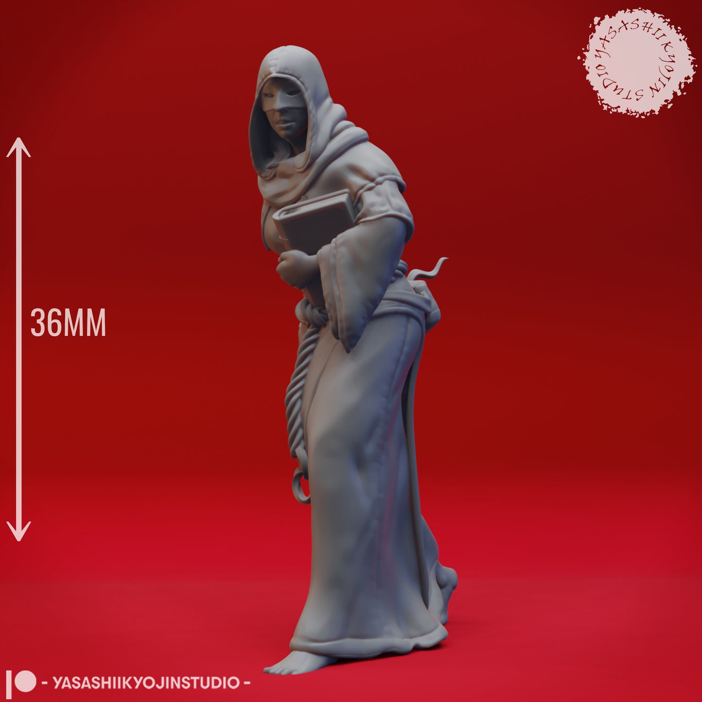 Cultist - Sneaking - 3D Printed Mini for Tabletop Gaming, Dungeons and Dragons, Pathfinder, Kings of War and other RPG's