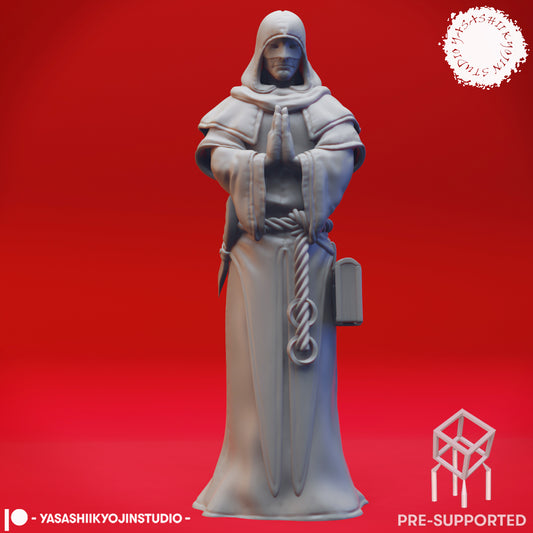 Cultist - Praying - Tabletop Miniatures (Pre-Supported STL)