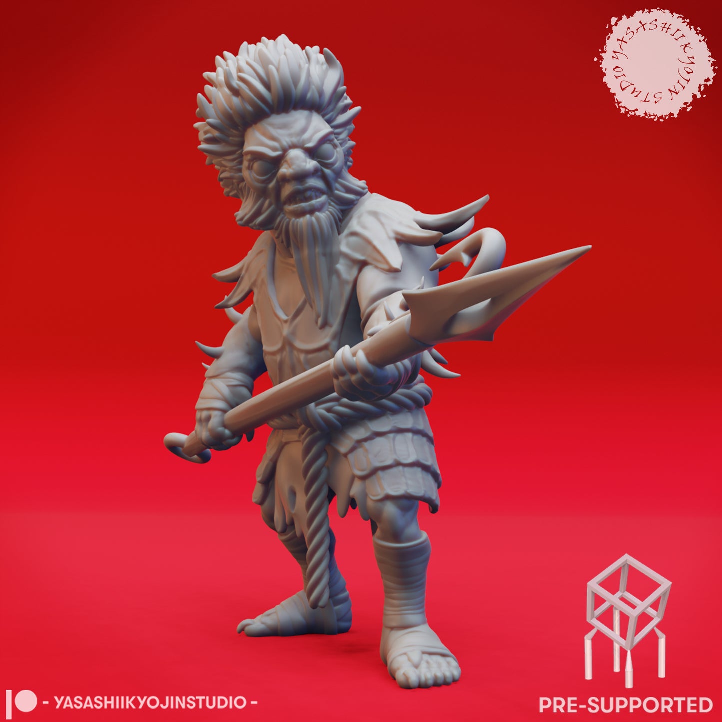 Derro - Shortspear - Tabletop Miniature (Pre-Supported STL)