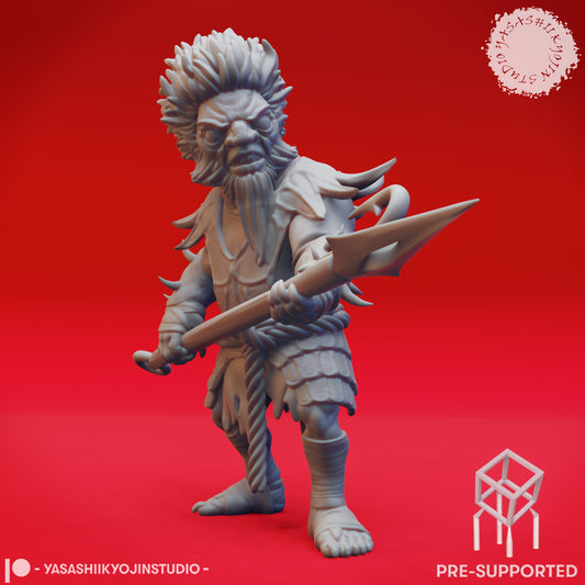Derro - Shortspear - Tabletop Miniature (Pre-Supported STL)