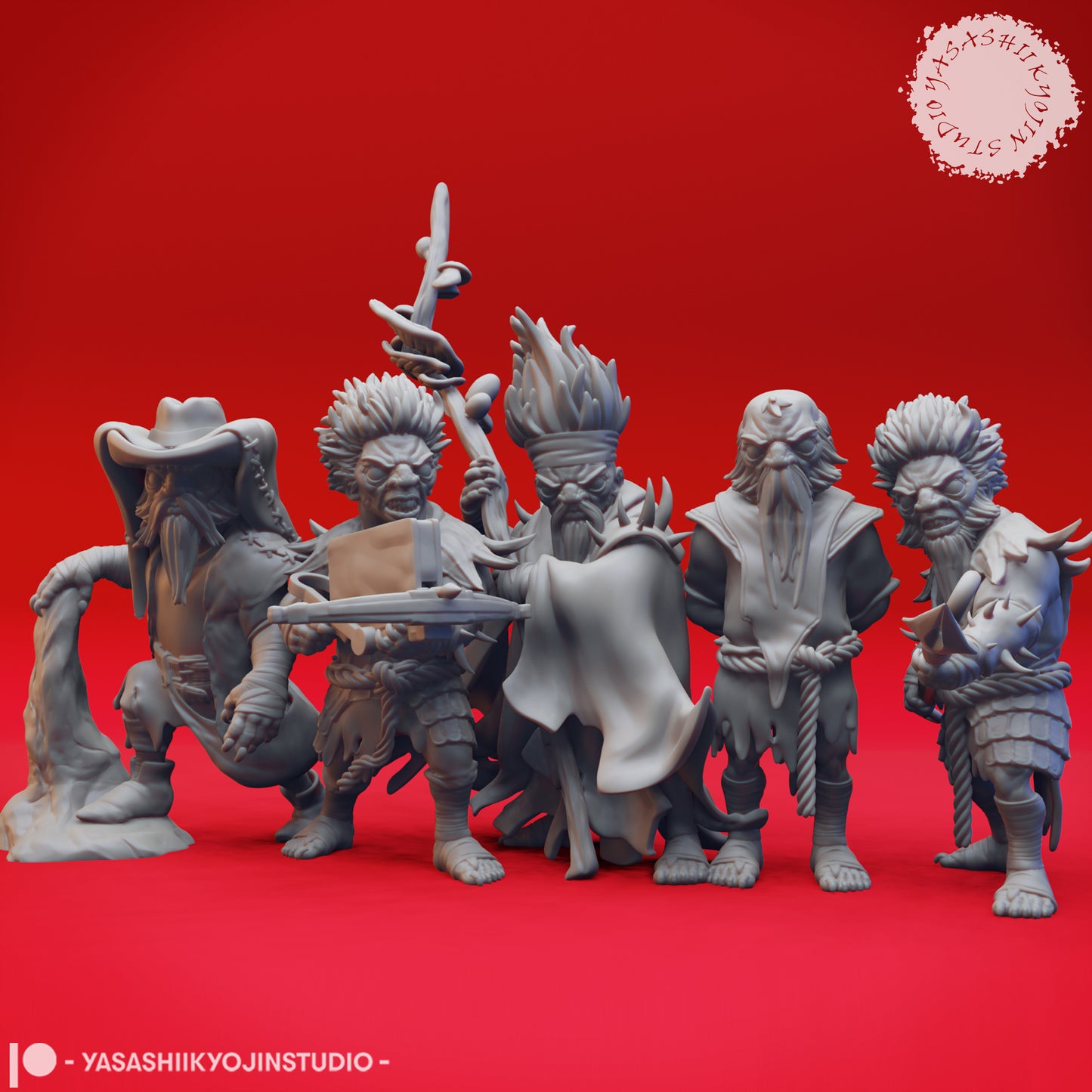 Band of Derro - Bundle - 3D Printed Mini for Tabletop Gaming, Dungeons and Dragons, Pathfinder, Kings of War and other RPG's