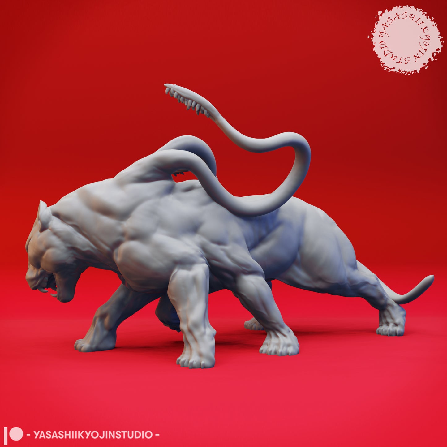 Displacer Beast - Agro - 3D Printed Mini for Tabletop Gaming, Dungeons and Dragons, Pathfinder, Kings of War and other RPG's