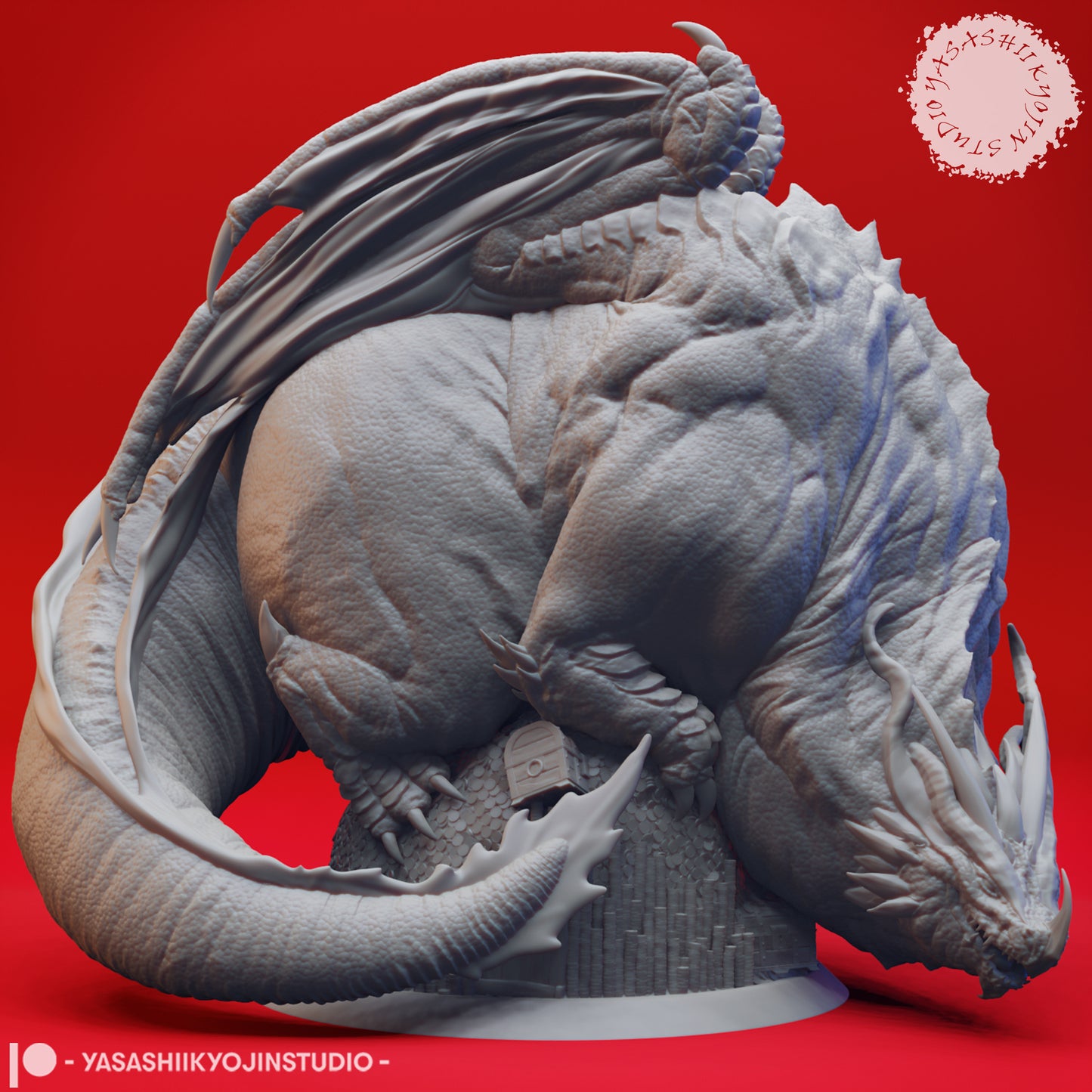 Dragon - Themberchaud - 3D Printed Mini for Tabletop Gaming, Dungeons and Dragons, Pathfinder, Kings of War and other RPG's
